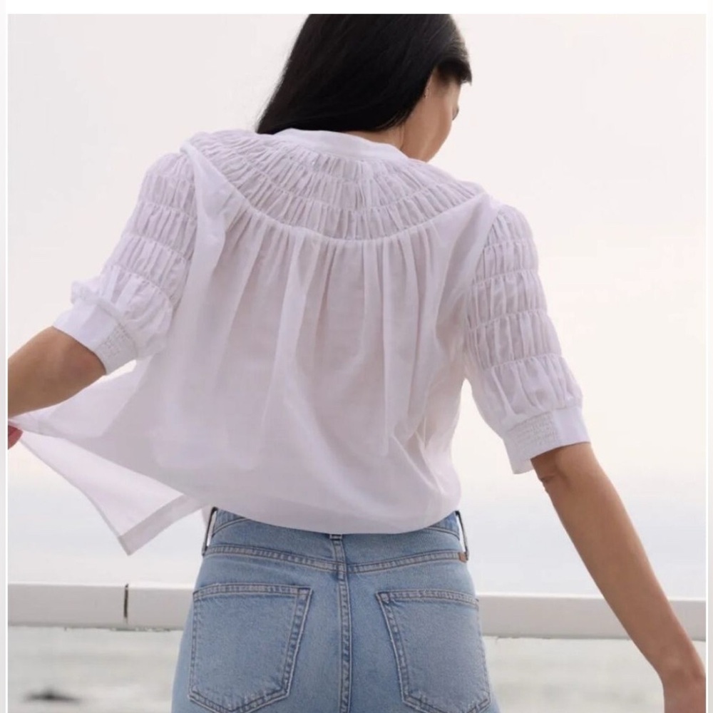 AYR Silk Cotton The Love Spell Blouse in Black , size Small - Picture 11 of 14